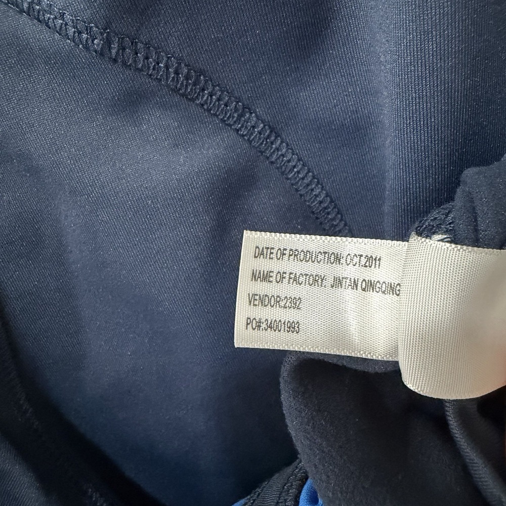 ALO Men's Navy Blue Pullover 1/4 Zip Activewear Jacket Cool Fit Athleisure XL - Picture 9 of 10